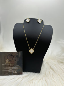 Set clover cadena & aretes
