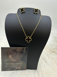 Set clover cadena & aretes