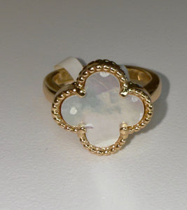 Sortija Clover Blanca Tornasol