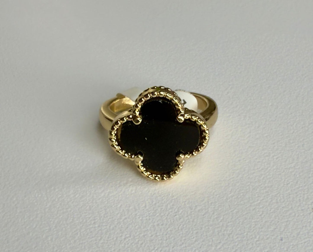 Sortija Clover Negra